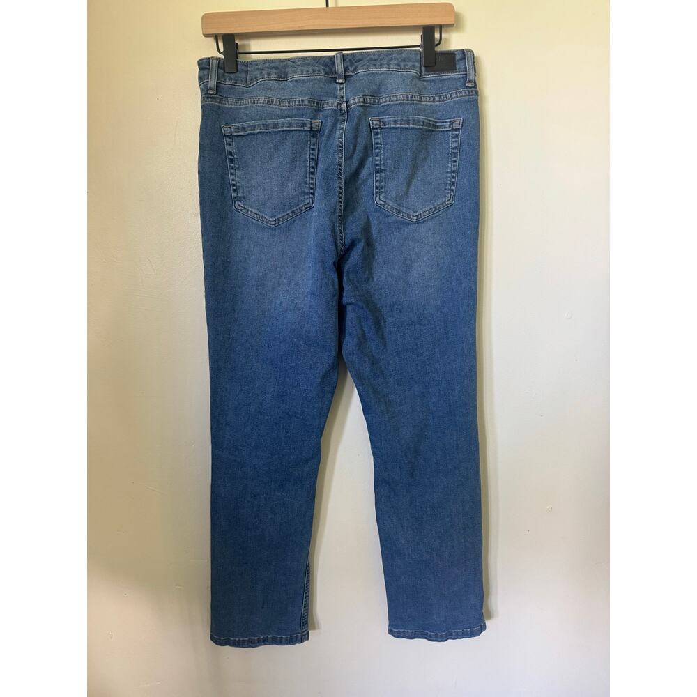 Jones New York Signature Lexington Straight Jeans 12 Blue - Picture 2 of 10